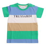 Muticoloured striped logo t-shirt (Boy)