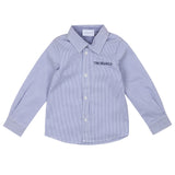 Classic striped blue shirt with embroidered logo (Boy)