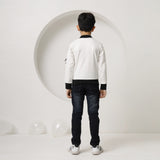 Cookies & Cream Knitted Zip-Up Hoodie