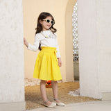 Golden Glow Flare Skirt