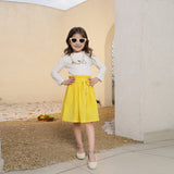 Golden Glow Flare Skirt