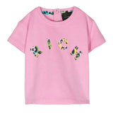Pink RICH printed logo T-shirt (Girl)