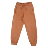 Brown Straight Pants With Patch Logo (Unisex)