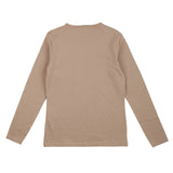 Beige full sleeve t-shirt with Pinko Up logo (Boy)