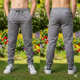Grey tapered pants with logo (Boy)