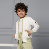 Zippy Sage Knitted Jacket