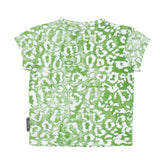 Green animal printed logo t-shirt (Girl)
