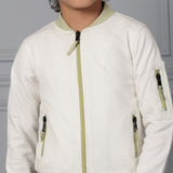 Zippy Sage Knitted Jacket