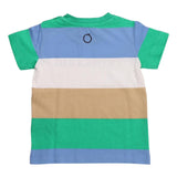 Muticoloured striped logo t-shirt (Boy)