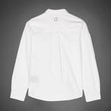 White Shirt with Vertical Embroidered logo (Boy)