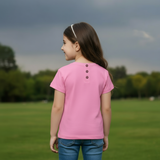 Pink RICH printed logo T-shirt (Girl)