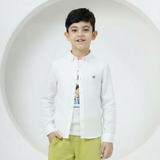 White shirt with greyhound logo (Boy)