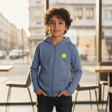 Blue zip up logo Hoodie (Boy)