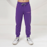Purple track pants with embroidered logo (Girl)