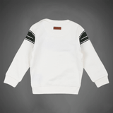 White Sweatshirt with Brushed Logo (Boy)
