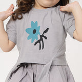 Twisty Bluebell Cropped Top