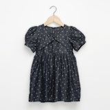 Indigo Palm Chambray dress