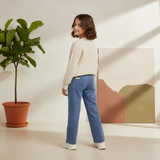 Blue stretch jeans with greyhound logo (Boy)