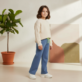 Blue stretch jeans with greyhound logo (Boy)