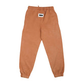 ⁠Brown Straight Pants With Patch Logo (Unisex)