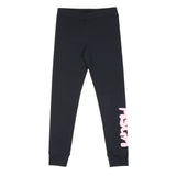 ⁠Black leggings with printed logo (Girl)