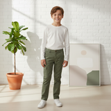 Green cargo pants with logo (Boy)