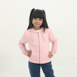Pink zip up logo Hoodie (Girl)