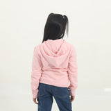 Pink zip up logo Hoodie (Girl)