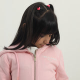 Pink zip up logo Hoodie (Girl)