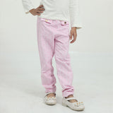 Pink technical logo design pants (Girl)