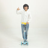 White Shirt with Vertical Embroidered logo (Boy)