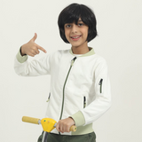 Zippy Sage Knitted Jacket