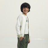 Zippy Sage Knitted Jacket