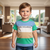 Muticoloured striped logo t-shirt (Boy)