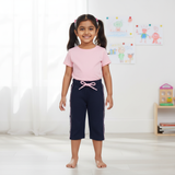 Navy Blue Pants with logo tape (Girl)