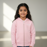 Pink zip up logo Hoodie (Girl)