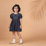 Indigo Palm Chambray dress