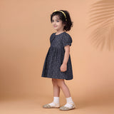 Indigo Palm Chambray dress