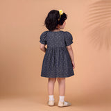 Indigo Palm Chambray dress