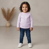 Purple Full sleeve graphic logo t-shirt (Girl)
