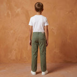 Green cargo pants with logo (Boy)