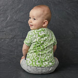 Green animal printed logo t-shirt (Girl)